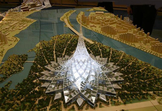 Illustration for article titled These futuristic cities are housed inside a single, gigantic building